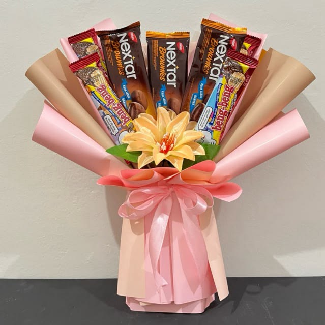 Buket Nextar dan Bunga Matahari Mini